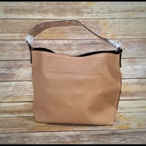 Lulu Dharma Blush Clara Laser Cut Shoulder Bag